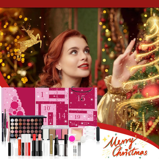 Girls Makeup Advent Calendar Surprise Blind Box 24pcs Skin Care Products Gift Box Christmas Countdown Calendar Beauty Care Set